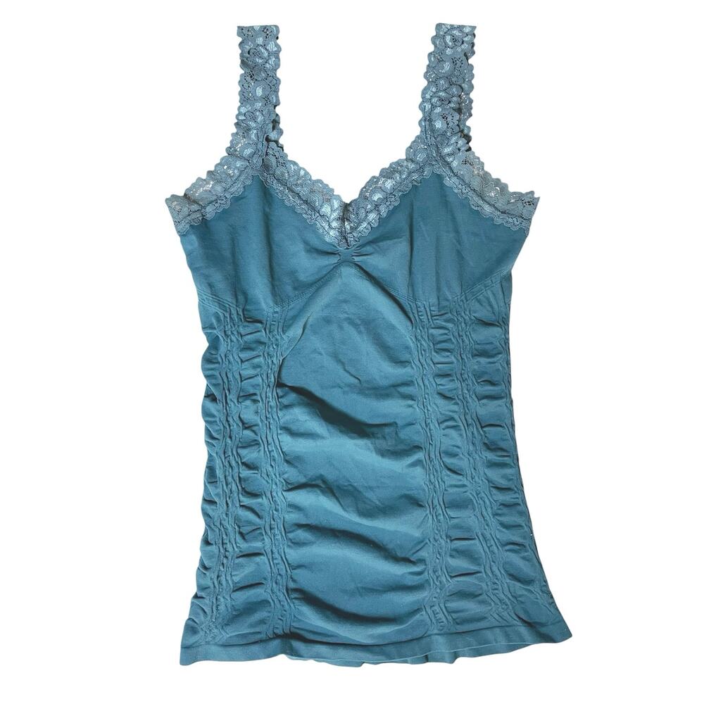 M Rena Corset Lace Trim Cami One Size Balsam Layering Tank Y2K Style